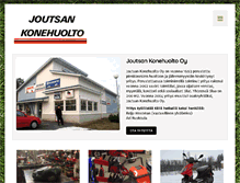 Tablet Screenshot of joutsankonehuolto.fi